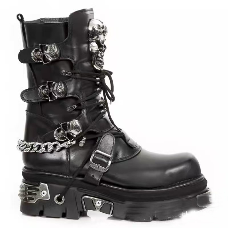 Fashion Men's Genuine Leather  - Motorcycle Chain review and price