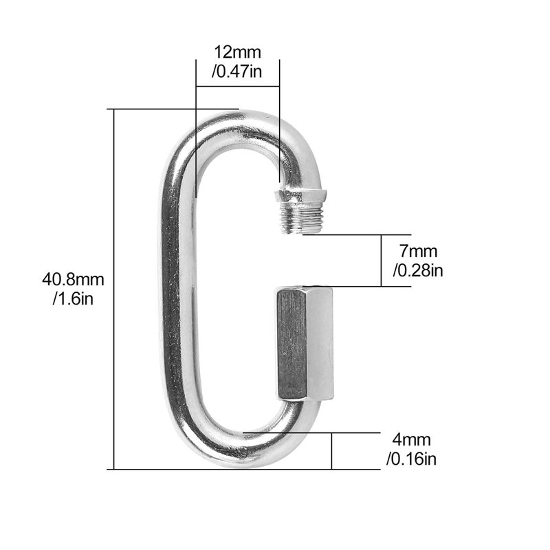 12 Pcs Quick Link 4MM Stainles - Steel Chain review and price