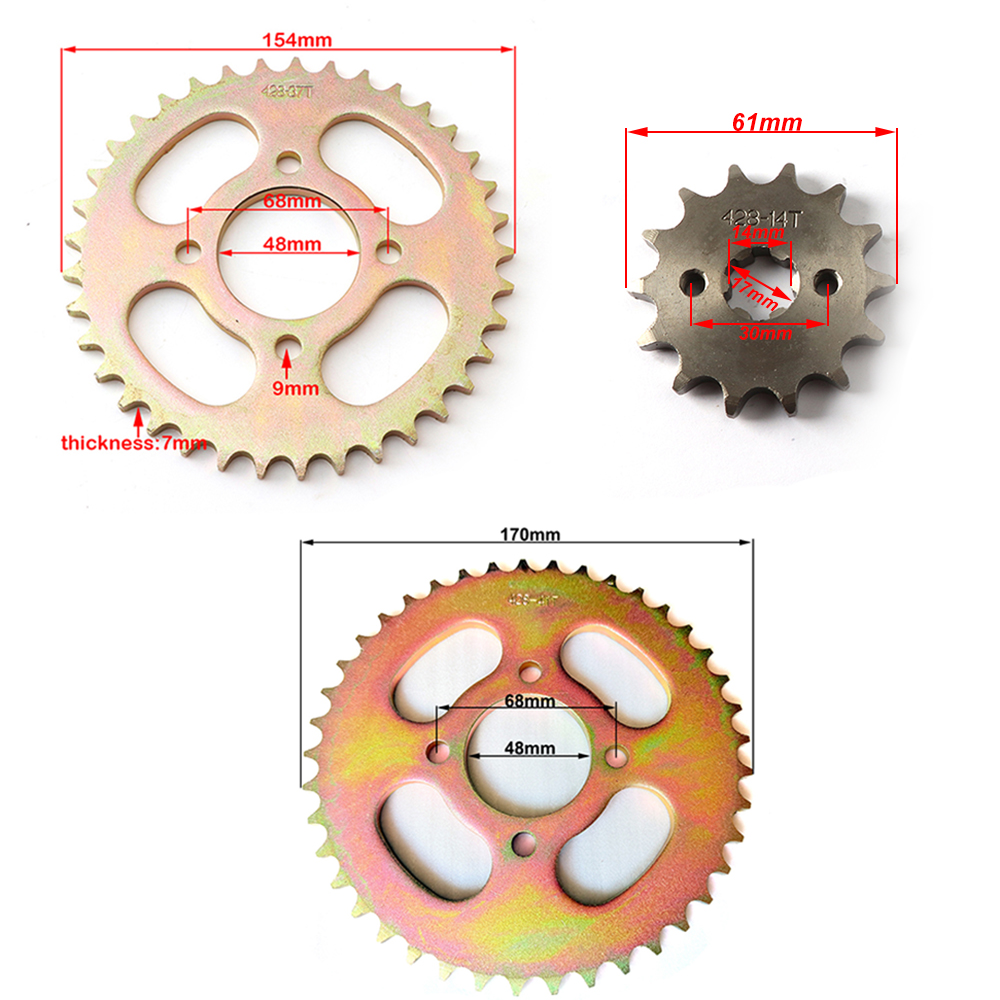 ATV 428 Front Rear Sprocket 11 - 428 Chain review and price