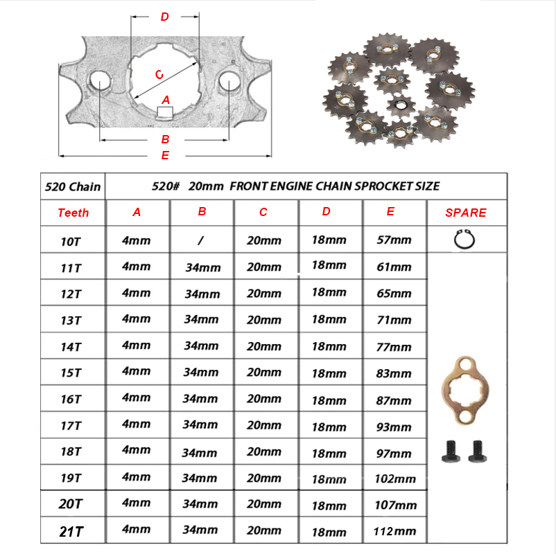 Front Engine Chain Sprockets 5 - Xcm Chain review and price