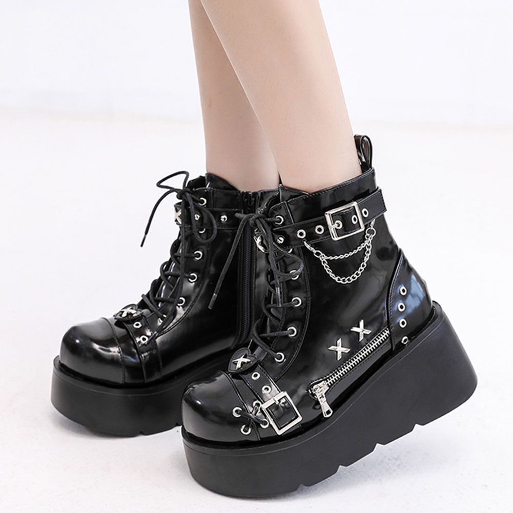 Brand New Ladies Goth Platform - Motorcycle Chain review and price