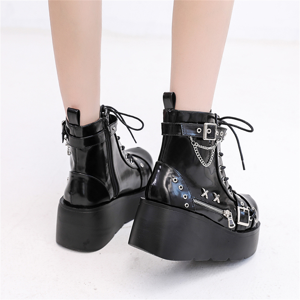 Brand New Ladies Goth Platform - Motorcycle Chain review and price